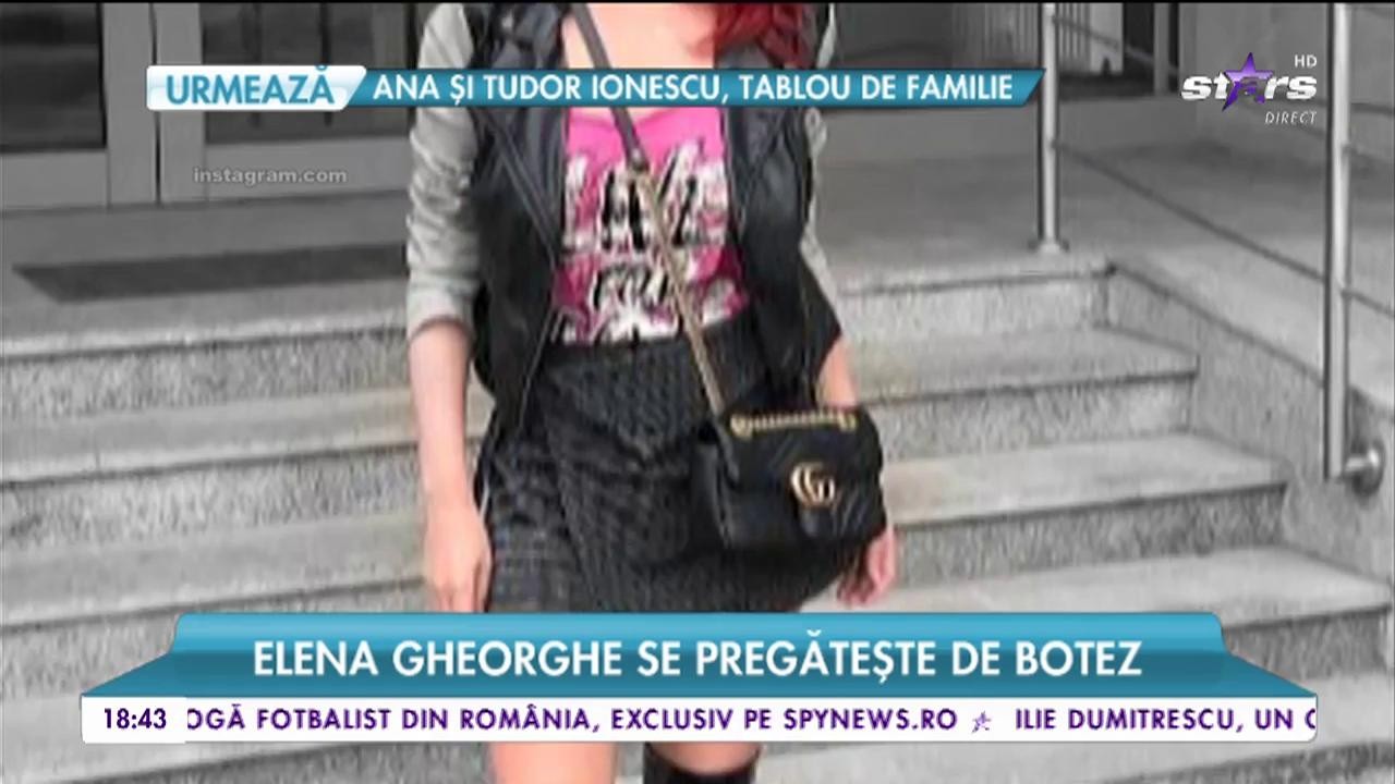 Elena Gheorghe se pregătește de botez