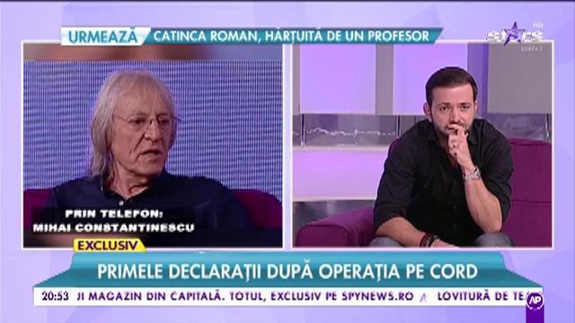 Mihai Constantinescu: &bdquo;Mă recuperez foarte repede după operație, iar &icirc;n c&acirc;teva zile voi merge acasă&rdquo;