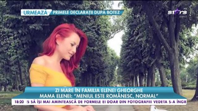 Zi mare &icirc;n familia Elenei Gheorghe: "Conel este un soţ extraordinar, pentru că este foarte implicat"