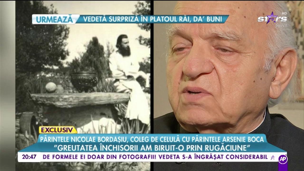 Nicolae Bordașiu, coleg de celulă cu Arsenie Boca: "Părintele era &icirc;nchis din pricina faptului că m-a vizitat pe mine"