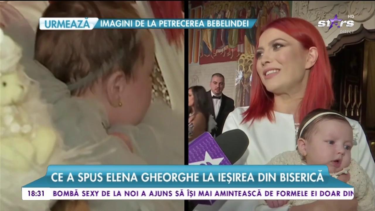 Primele declarații după botezul Bebelindei: "Ne-am bucurat foarte mult, a fost un moment emoționant"