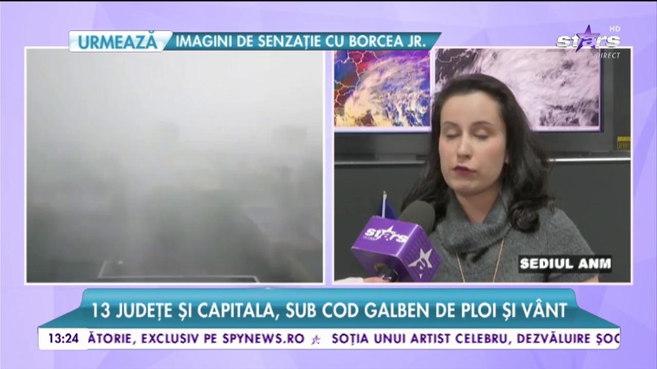 Rom&acirc;nia, lovită de ploi și v&acirc;nt puternic! Cinci judeţe sunt sub cod portocaliu