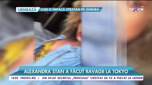 Alexandra Stan a făcut ravagii la Tokyo. Blonda a participat la un festival de film important