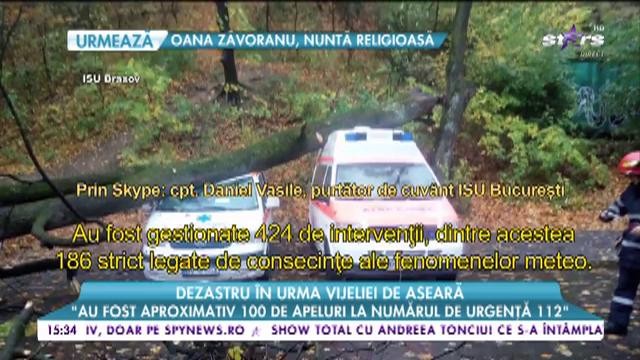 Dezastru &icirc;n urma vijeliei din București: &rdquo;Există și persoane care au fost ranite&rdquo;