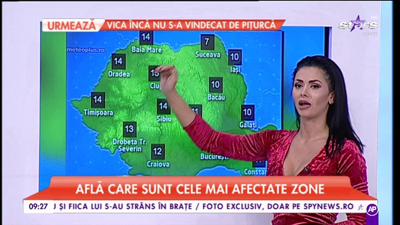 E cod galben de v&acirc;nt puternic pentru mai multe județe din țară. Maximele ajung p&acirc;nă la 14&deg;C