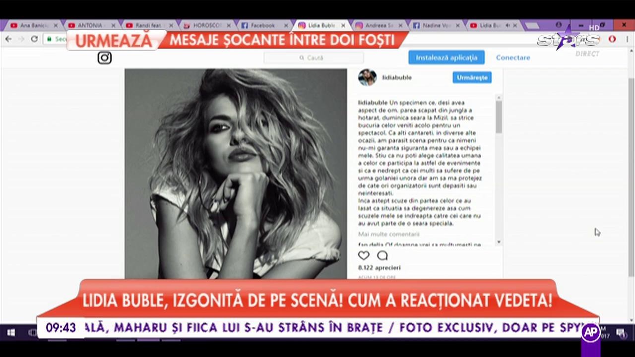 Lidia Buble, izgonită de pe scenă! Cum a reacționat vedeta?