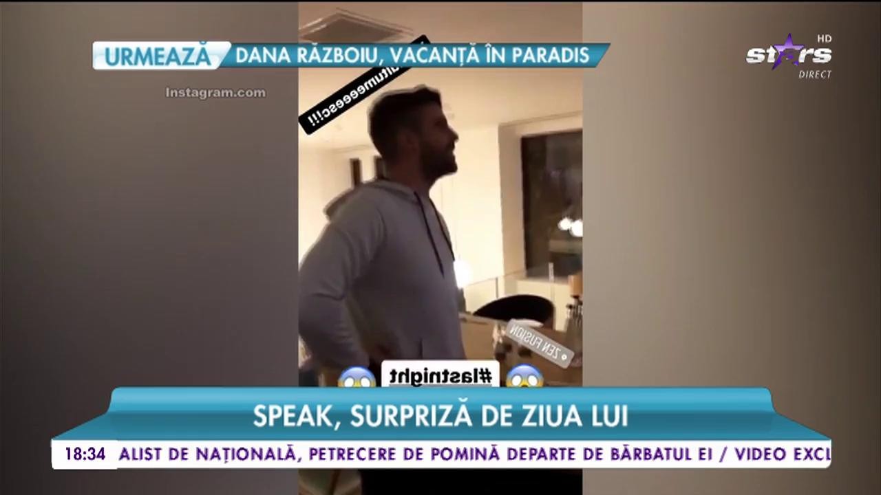 Speak, surpiză de ziua lui! Imagini de la petrecerea surpiză a c&acirc;ntărețului