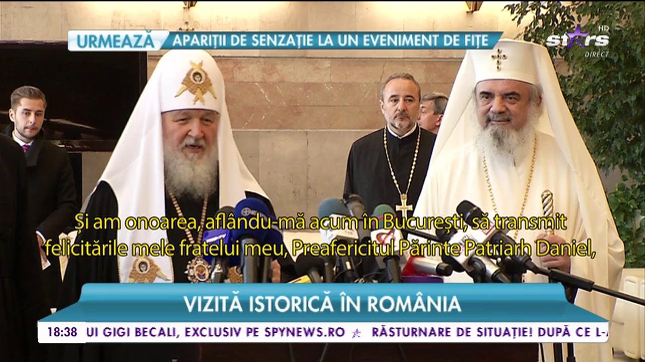 Vizită istorică &icirc;n Rom&acirc;nia. Patriarhul Rusiei a ajuns la București
