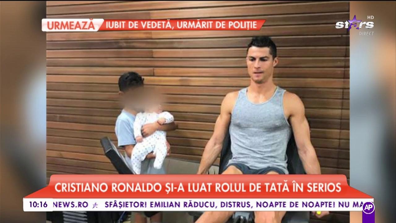 Cristiano Ronaldo &icirc;şi ia rolul de tată &icirc;n serios