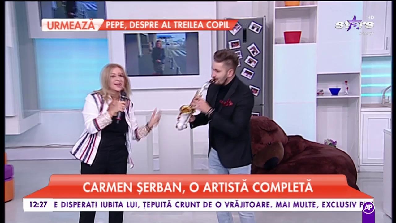 Carmen Șerban, c&acirc;ntec și voie bună &icirc;n platoul "Star Matinal"