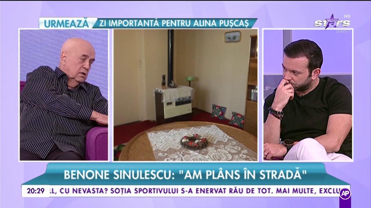 Benone Sinulescu, moment plin de emoție. &rdquo;S-a pus &icirc;n genunchi și a spus: Acum pot să mor&rdquo;