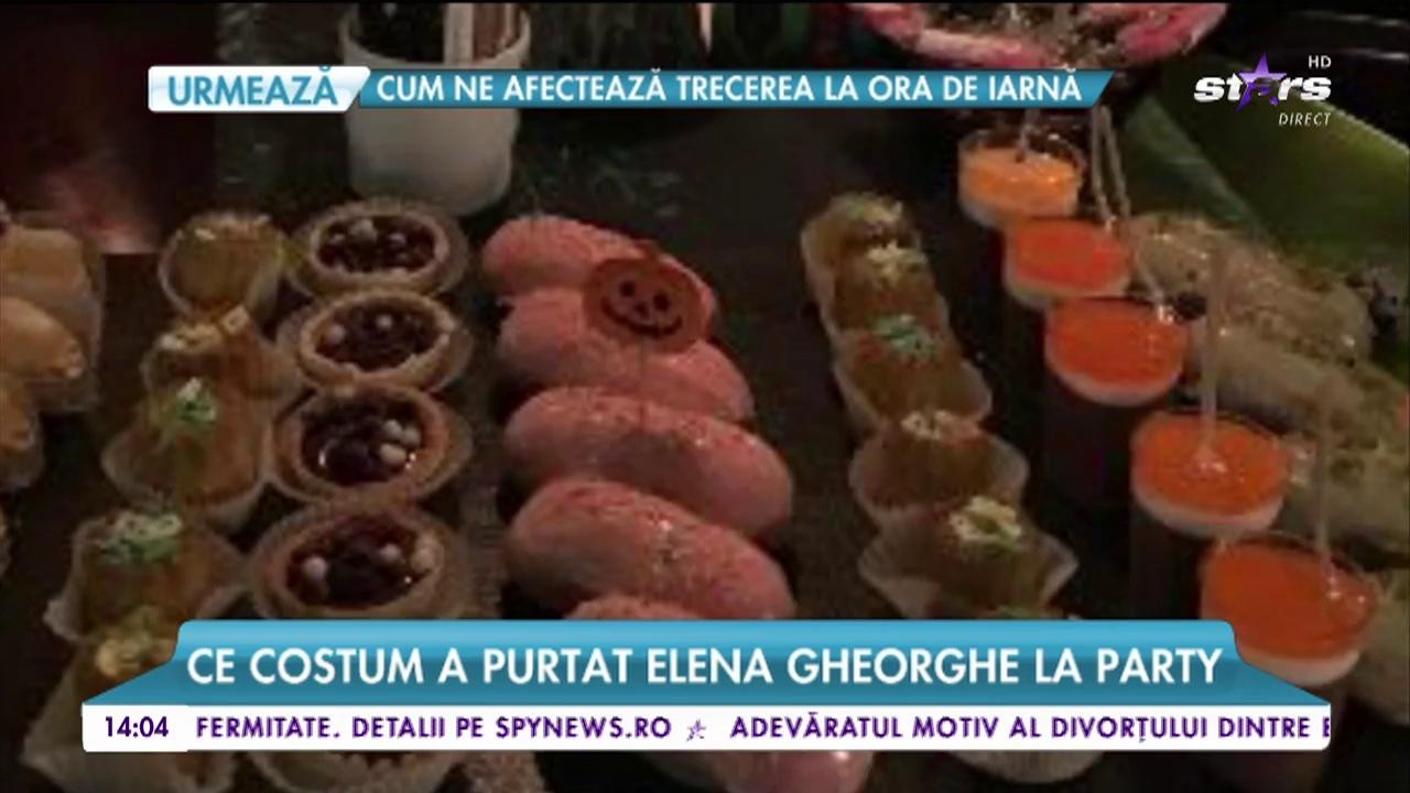 Elena Gheorghe, party de Halloween