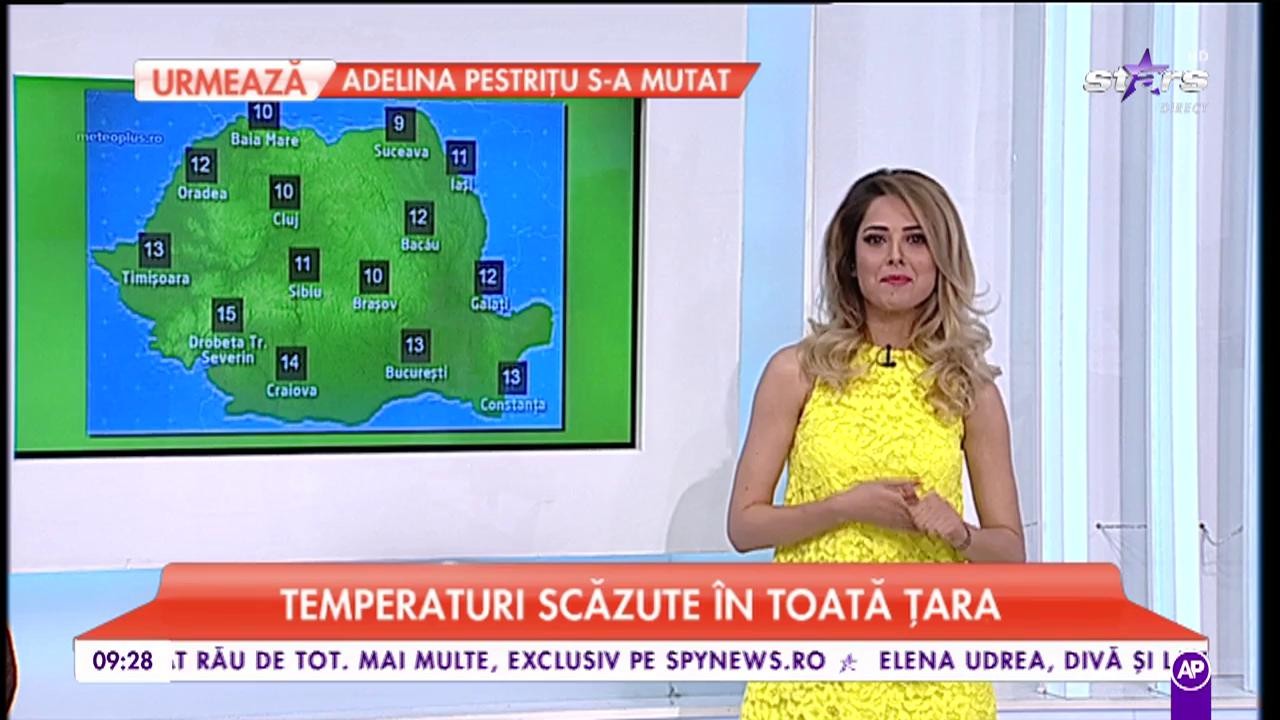 Val de frig peste Rom&acirc;nia. Maxima zilei ajune p&acirc;nă la 15&deg;C