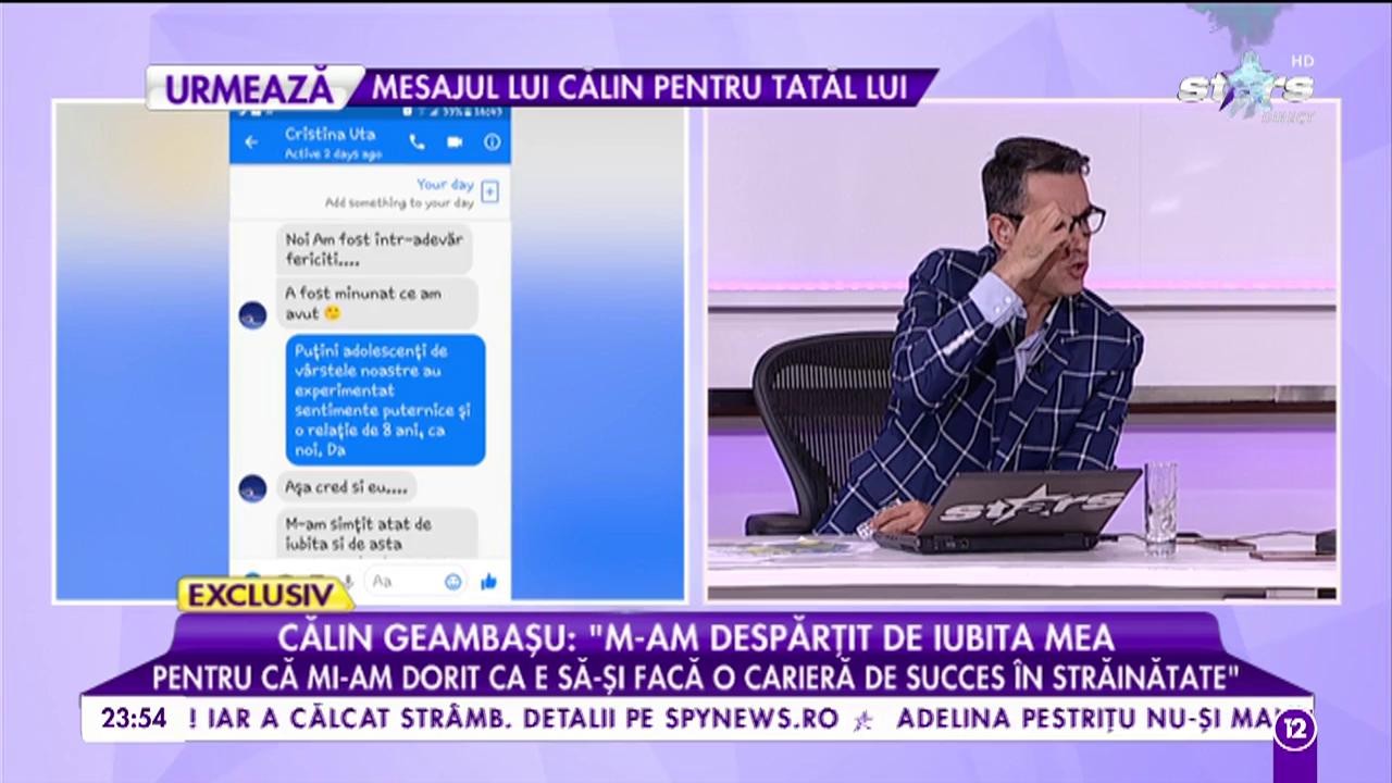 Călin Geambașu, &icirc;n lacrimi: &bdquo;A fost o noapte tristă, de despărțire...&rdquo;