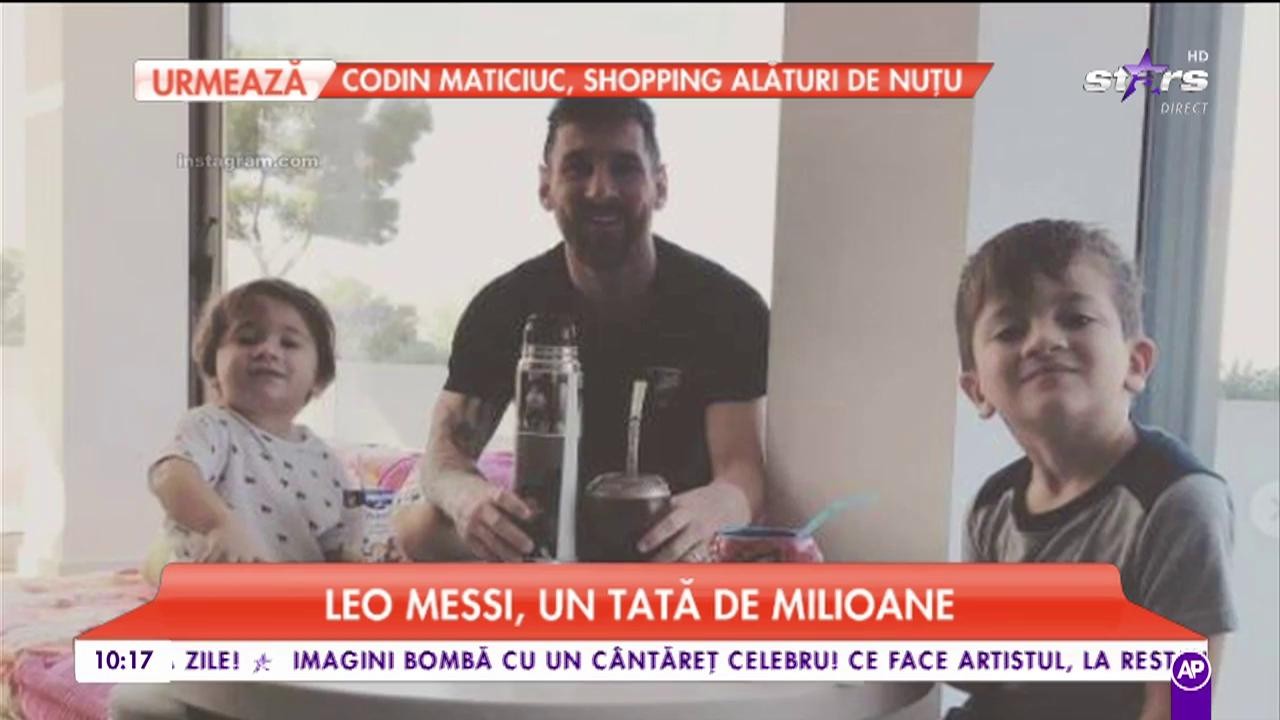 Leo Messi, un tată de milioane. Fobalistul &icirc;și petrece timpul cu cei mici