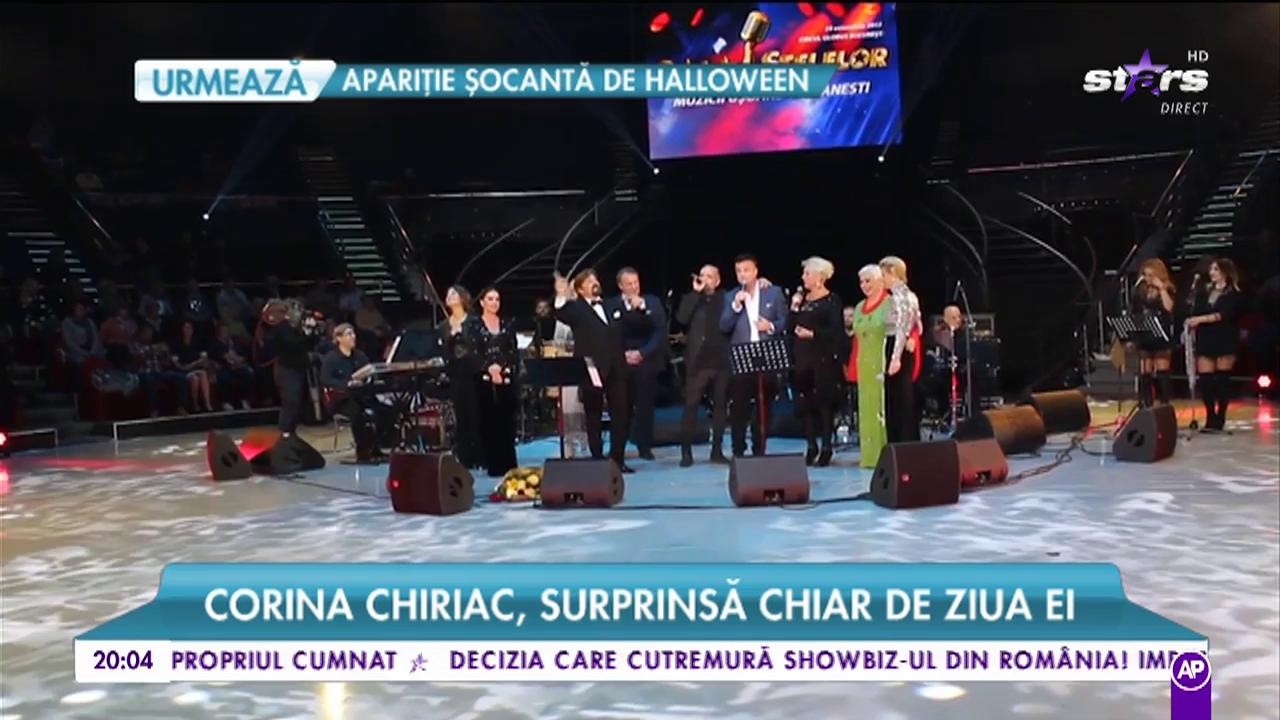 Corina Chiriac a fost surprinsă chiar de ziua ei:&bdquo;Ne bucurăm să avem un astfel de spectacol&rdquo;