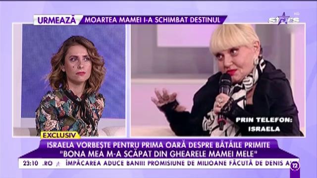Israela vorbeşte pentru prima oară despre bătăile primite: "Bona mea m-a scăpat din ghearele..."