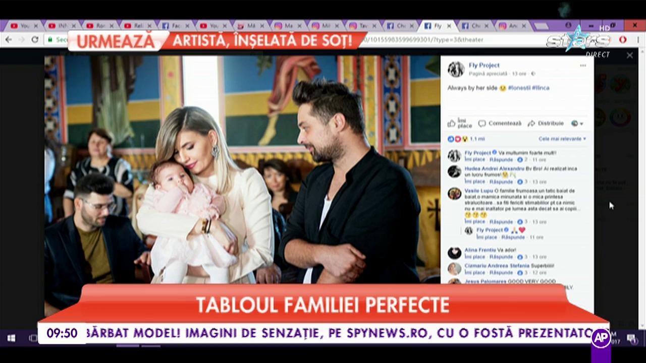 Tudor de la Fly Project, tabloul familiei perfecte. Imagini de la botezul copilului