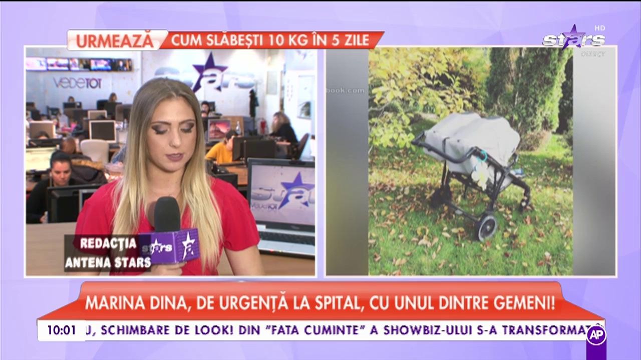 Marina Dina, de urgență la spital, cu unul dintre gemeni: &rdquo;Se rezolvă cu antibiotice&rdquo;