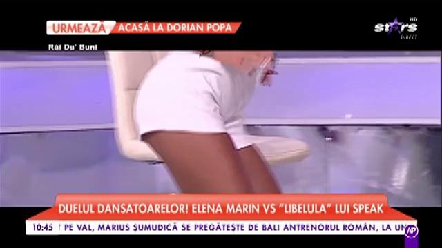 Duelul dansatoarelor! Elenea Marin vs &rdquo;Libelula&rdquo; lui Speak. Cele două s-au &icirc;ntrecut &icirc;n fața artistului