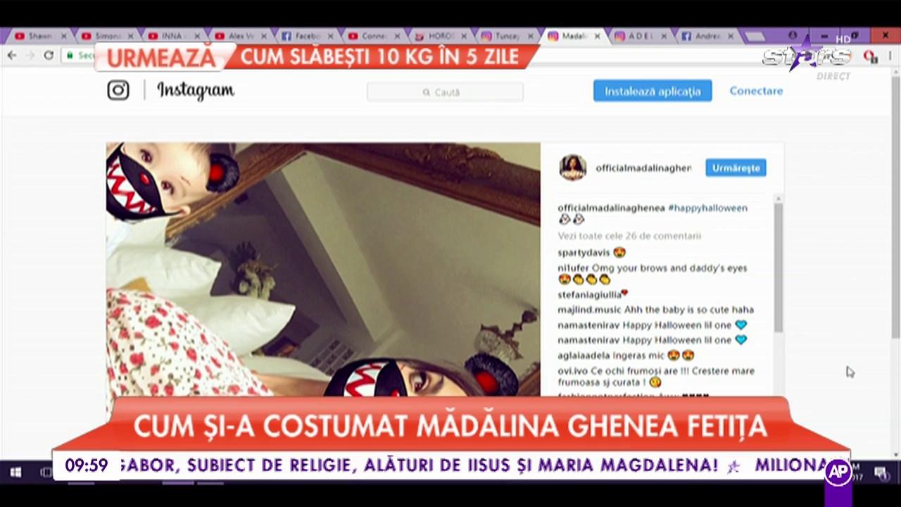 C&acirc;t de mult a crescut fetița Mădălinei Ghenea. Vedeta și copila s-au costumat de Halloween