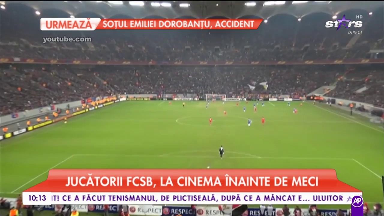 Jucătorii FCSB, la cinema &icirc;nainte de meciul cu Hapoel Beer Sheva