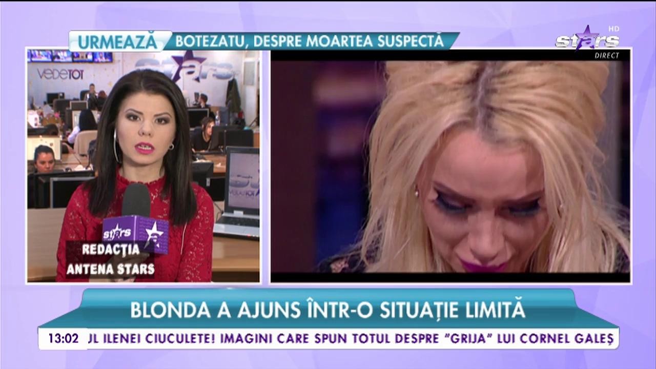 Simona Trașcă a ajuns &icirc;ntr-o situație limită! Blonda a vrut să se arunce de la etaj