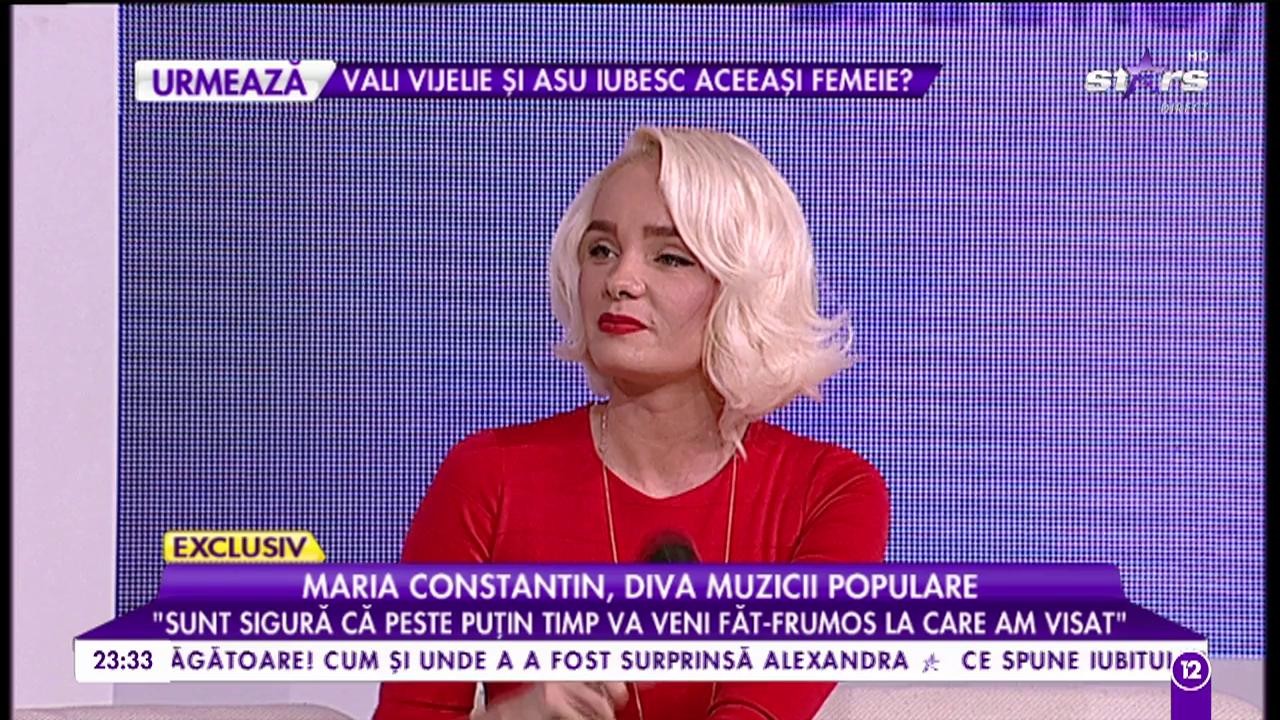 Maria Constantin, diva muzicii populare: &rdquo;Sunt sigură că peste puțin timp va veni făt-frumos la care am visat&rdquo;