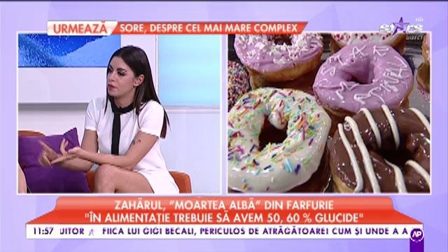 Zahărul, "moartea albă" din farfurie. Carmen Brumă: &rdquo;Este mai bine să măn&acirc;nci zahăr o singură dată pe săptăm&acirc;nă &icirc;ntr-o cantitate mai mare&rdquo;