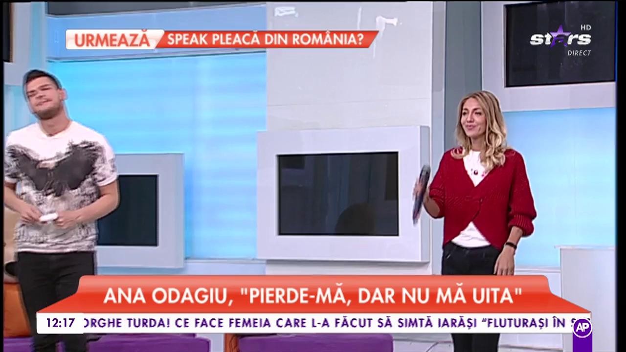 Ana Odagiu interpretează noua ei piesă &rdquo;Pierde-mă, dar nu mă uita&rdquo;