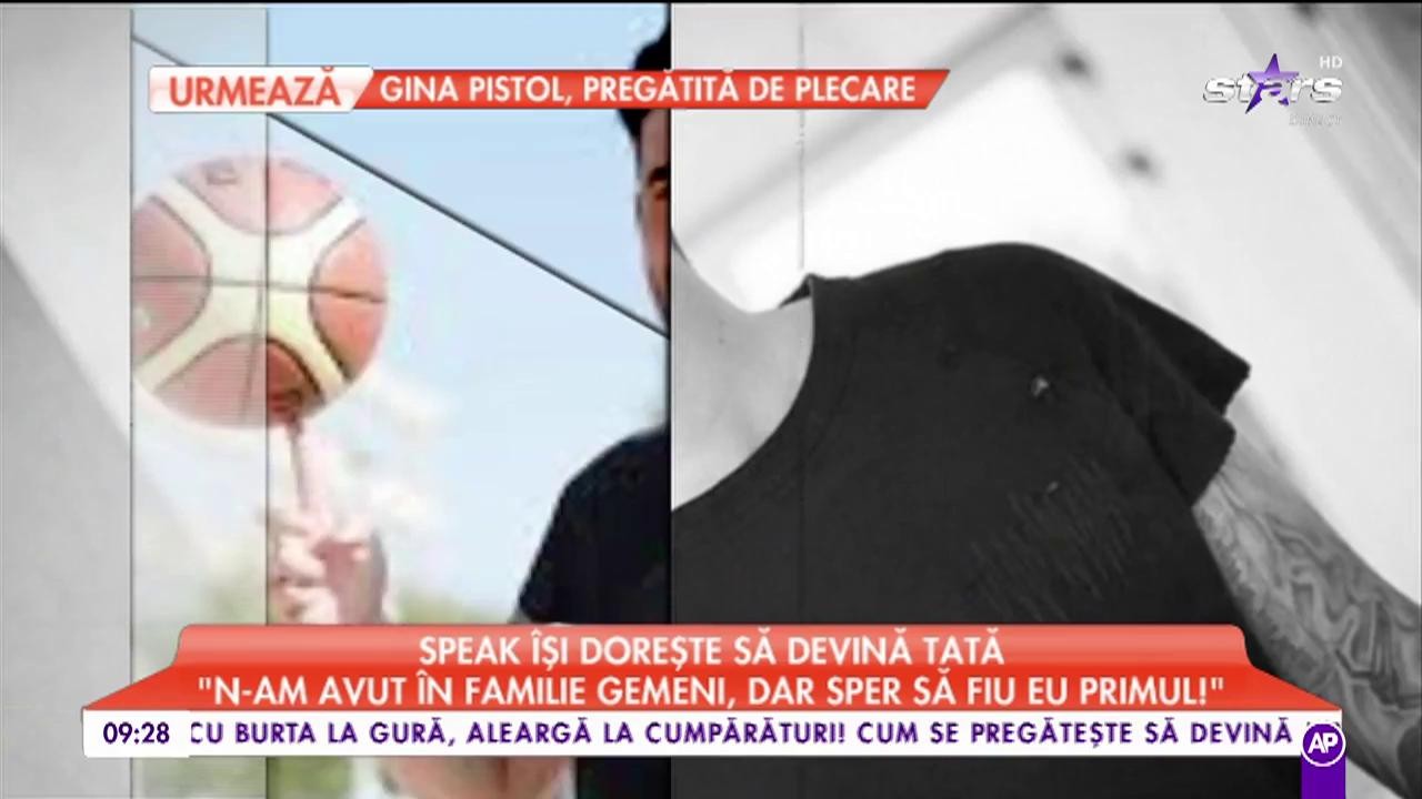 Speak &icirc;și dorește să devină tată: Eu nu ies &icirc;n club, nu am activități din astea!&rdquo;