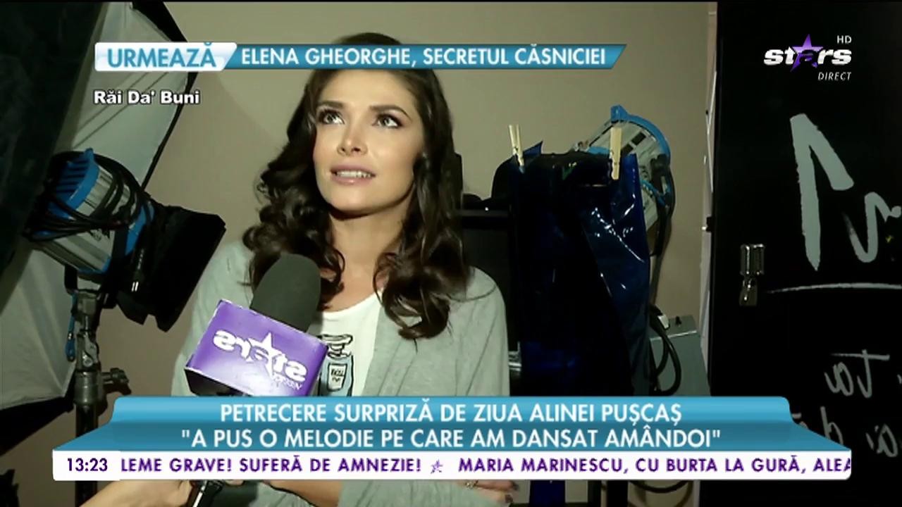 Petrecere surpriză de ziua Alineu Pușcaș. Vedeta a primit o mulțime de cadouri: &rdquo;&Icirc;nainte de 12 noaptea, Mihai mi-a propus să ne plimbăm puțin cu mașina&rdquo;