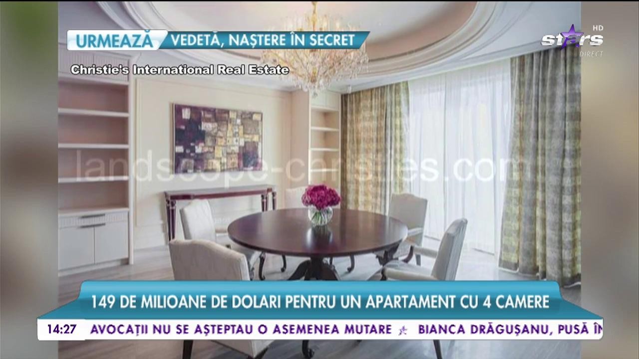 Cel mai scump apartament din lume. 149 milioane de dolari pentru un apartament cu 4 camere