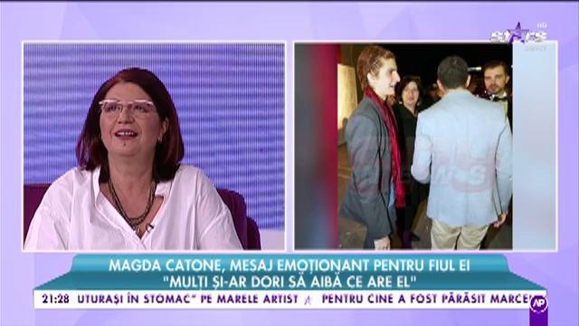Magda Catone, mesaj emoţionant pentru fiul ei: &rdquo;I-aș da un pupic, așa ca un autograf&rdquo;