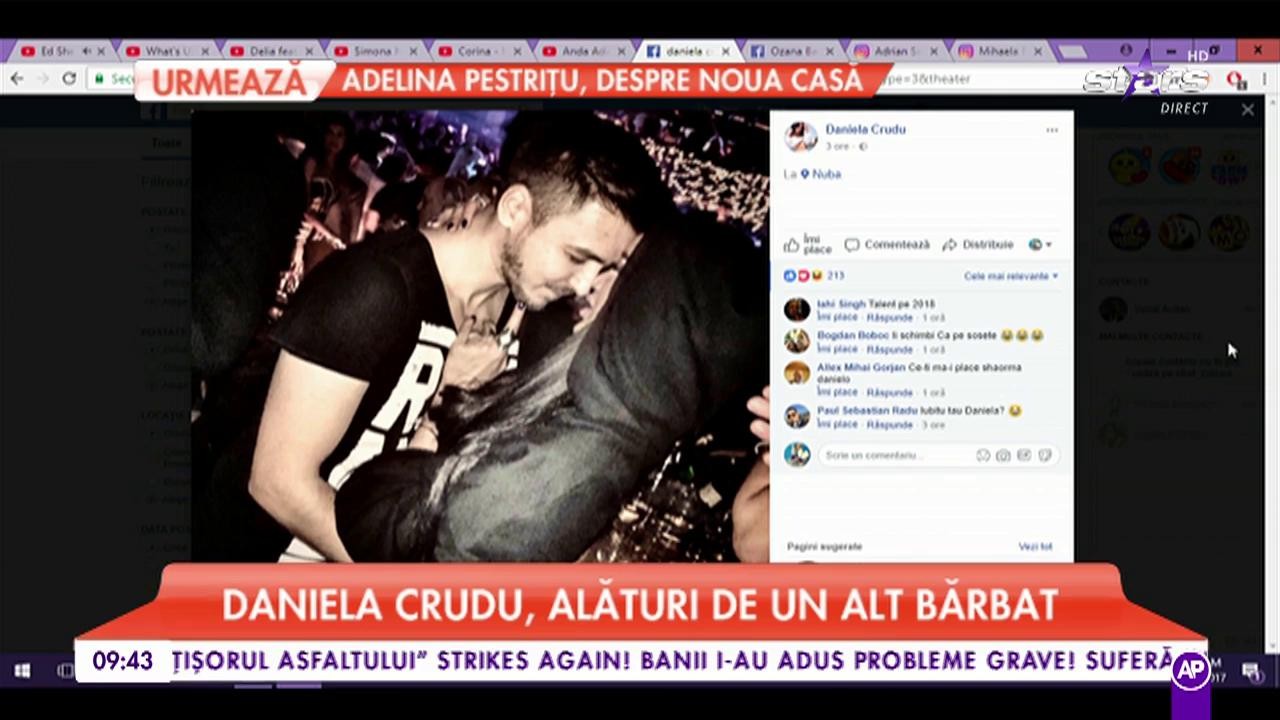 Daniela Crudu, alături de un alt bărbat. Vedeta a postat o poză cu acesta pe o rețea de socializare