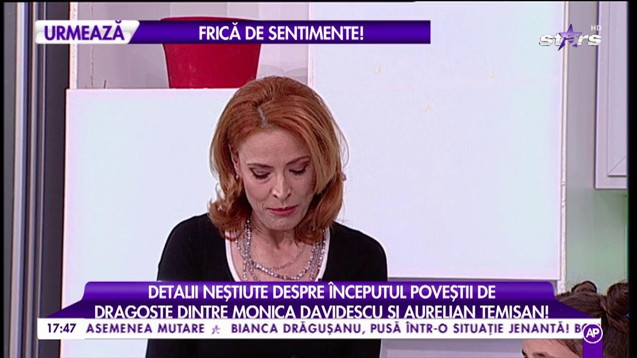 Monica despre relația cu Aurelian Temișan: Cel mai frumos este atunci când te indrăgostești de aceeasi persoană de mai multe ori la rând”