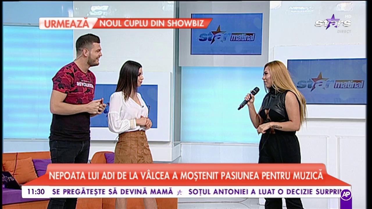 Nepoata lui Adi de la V&acirc;lcea, apariție "ilegal" de sexy &icirc;n platoul "Star Matinal"