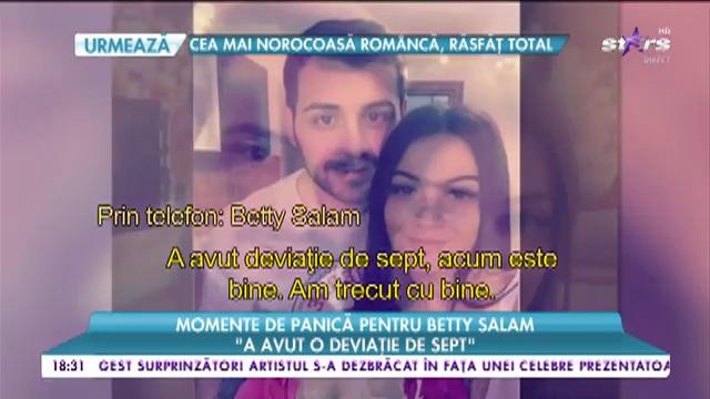 Momente de panică pentru Betty Salam. Iubitul vedetei a fost operat de urgență: &rdquo;Nu a vrut să se oprereze p&acirc;nă c&acirc;nd a văzut că nu mai poate să respire&rdquo;