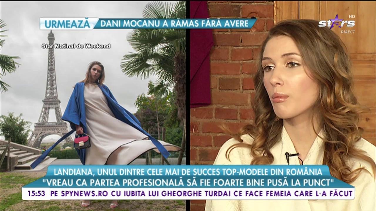 Landiana, unul dintre cele mai de ssucces top-modele din Rom&acirc;nia: &rdquo;Stresul mă menține &icirc;n formă, am avut și noroc cu moștenirea genetică&rdquo;