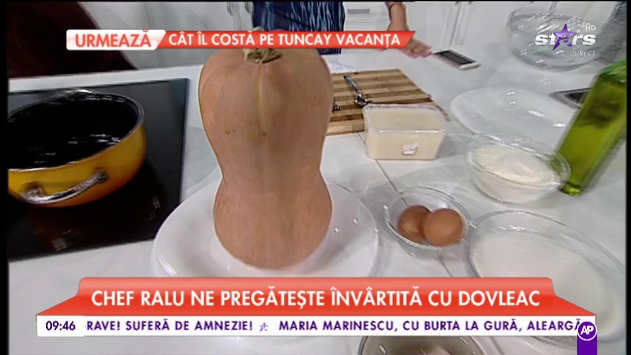 Chef Ralu a pregătit o "&Icirc;nv&acirc;rtită cu dovleac"