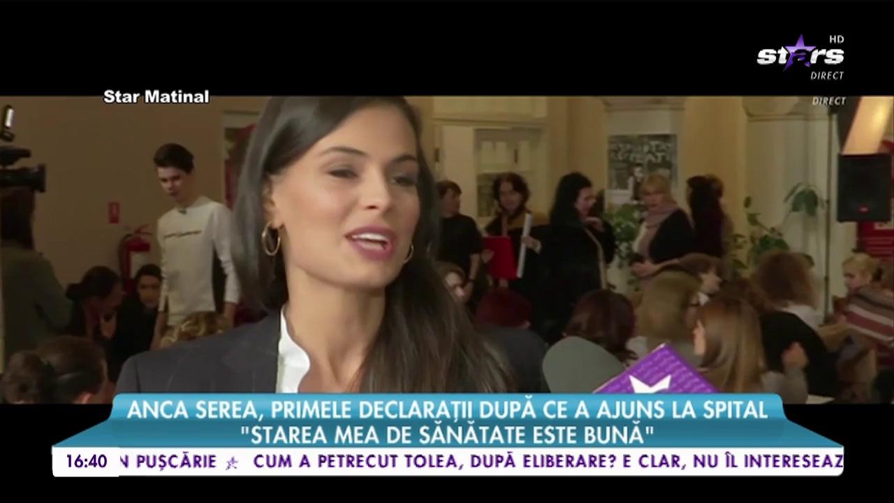 Andca Serea, primele declarații după ce a ajuns la spital: &rdquo;Am niște probleme legate de anemie&rdquo;
