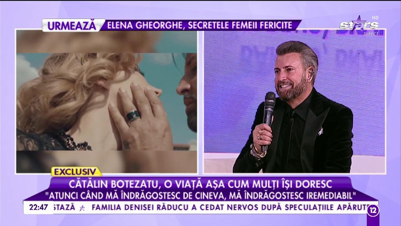 Cătălin Botezatu vorbește despre dragoste: &rdquo;Atunci c&acirc;nd mă &icirc;ndrăgostesc de cineva, mă &icirc;ndrăgostesc iremediabil&rdquo;