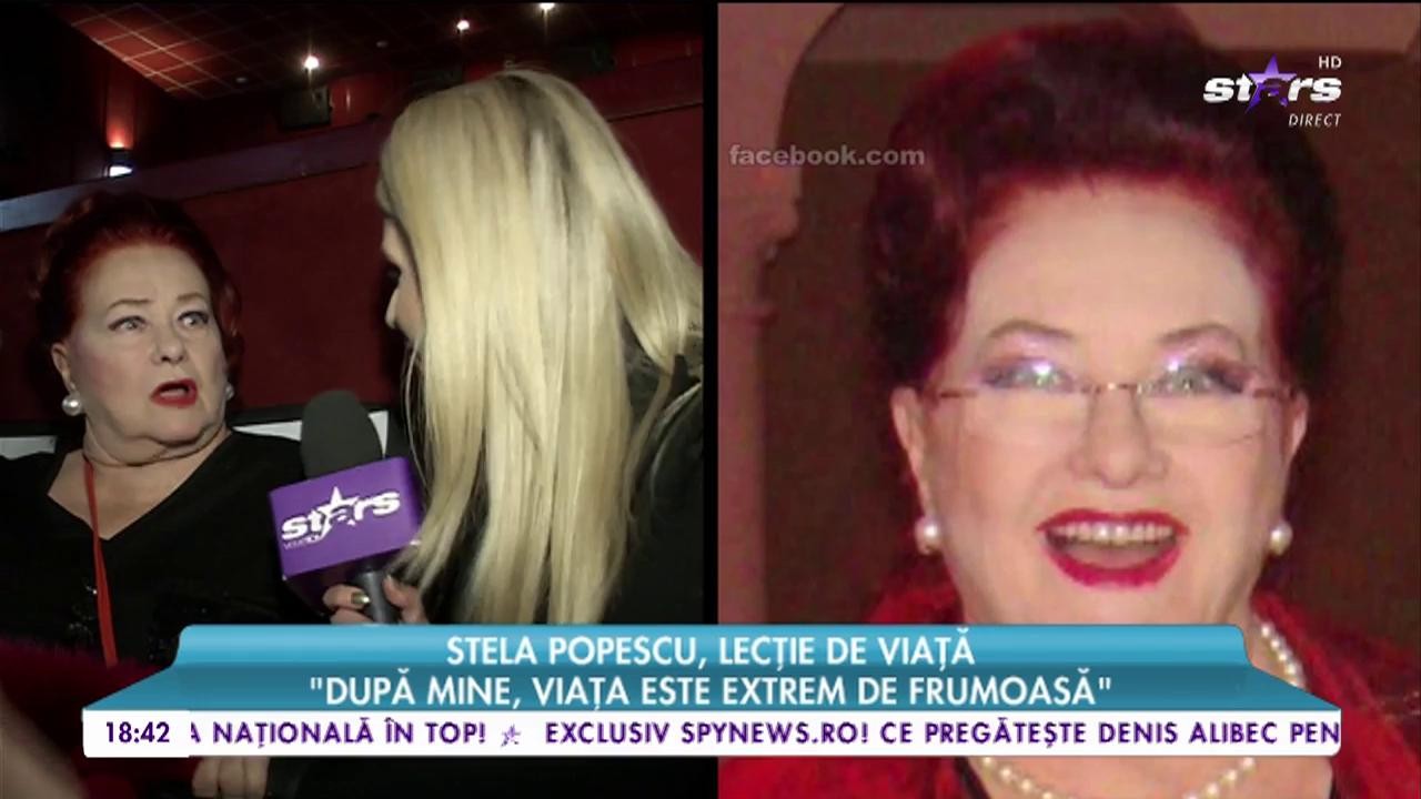 Are un z&acirc;mbet molipsitor, dar a primit multe lovituri, Stela Popescu, despre actorie: &rdquo;Asta cu drama, cu lacrimile, cu tristetea, nu e cel mai plăcut lucru&rdquo;