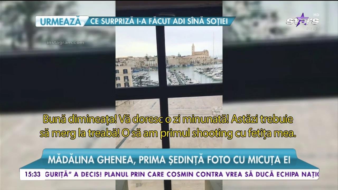 Mădălina Ghenea, prima sedință foto: &rdquo;Voi merge la muncă și voi avea prima ședință foto cu fetița mea&rdquo;