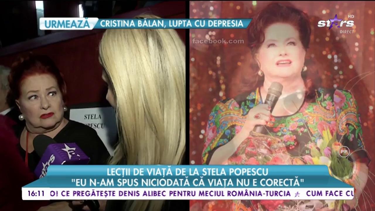 Lecții de viață de la Stela Popescu: &Icirc;mi reproșez că &icirc;ntotdeauna trebuia să fiu cu cinci kilograme mai slabă&rdquo;