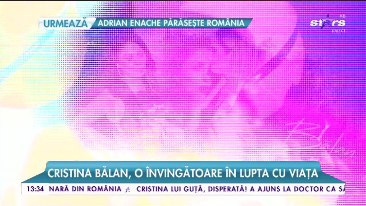 Cristina Bălan, o &icirc;nvingătoare &icirc;n lupta cu viața