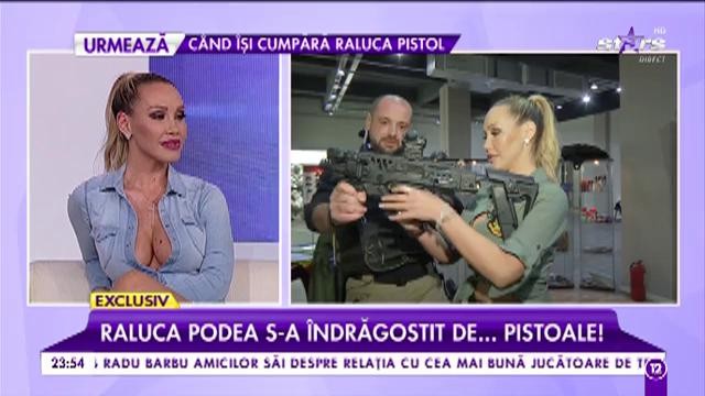 Raluca Podea s-a &icirc;ndrăgostit de ... pistoale!