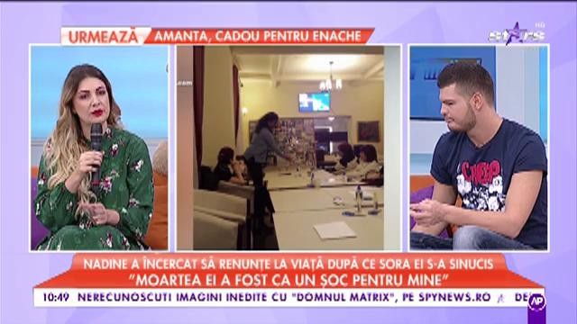 Nadine a &icirc;ncercat să renunţe la viaţă după ce sora ei s-a sinucis: &bdquo;Eram singură, nu ma sfătuia nimeni&rdquo;