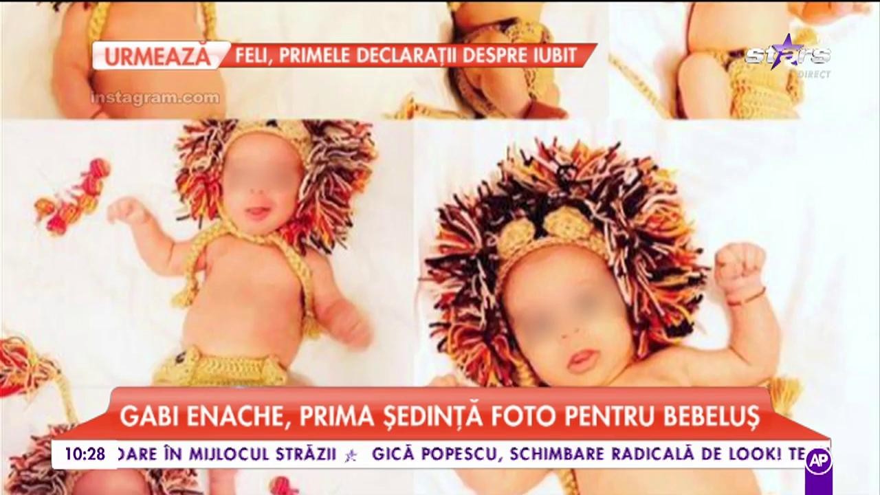 Gabi Enache, prima ședință foto pentru bebeluș