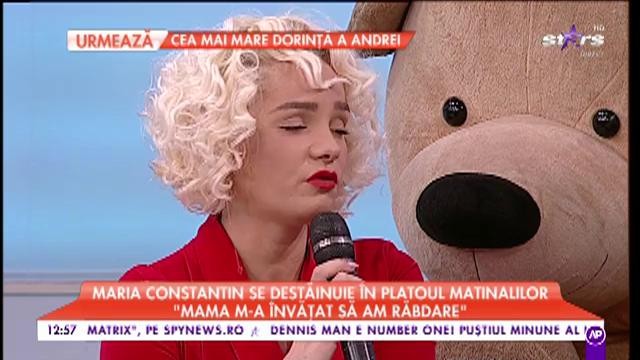 Maria Constantin se destăinuie: &bdquo;Mama m-a &icirc;nvățat să am răbdare&rdquo;